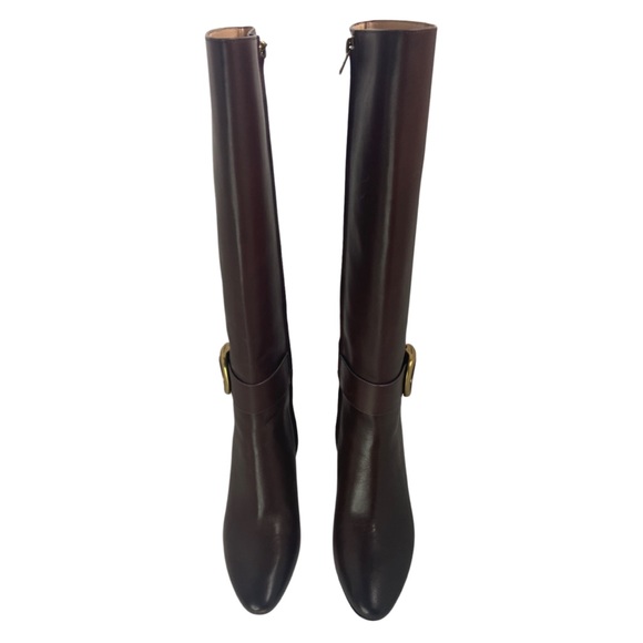 Coach Riding Buckle Leather Boots - Picture 4 of 6